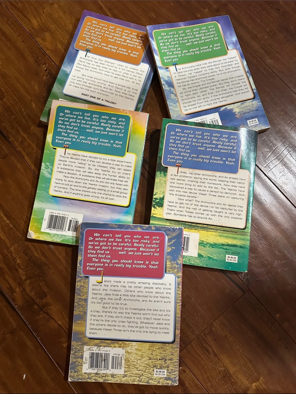 Vintage Animorphs 5 Book Lot #16 20 26 28 33 K.A. Applegate 1990s Scholastic